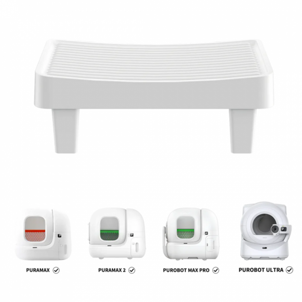 Marche sur pieds pour litière puramax et purobot