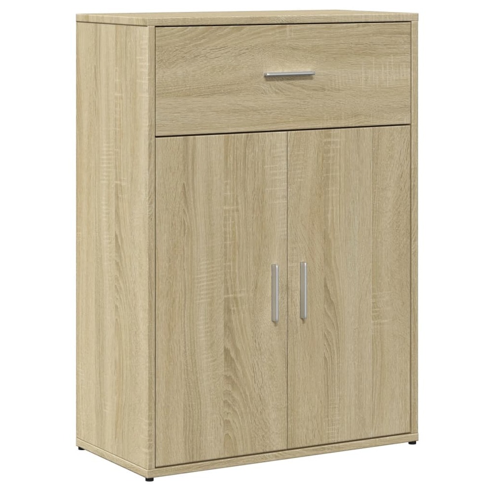 Buffet bahut commode armoire meuble de rangement organisateur cuisine salle de séjour salon sonoma 60 x 30 x 84 cm bois d'ing
