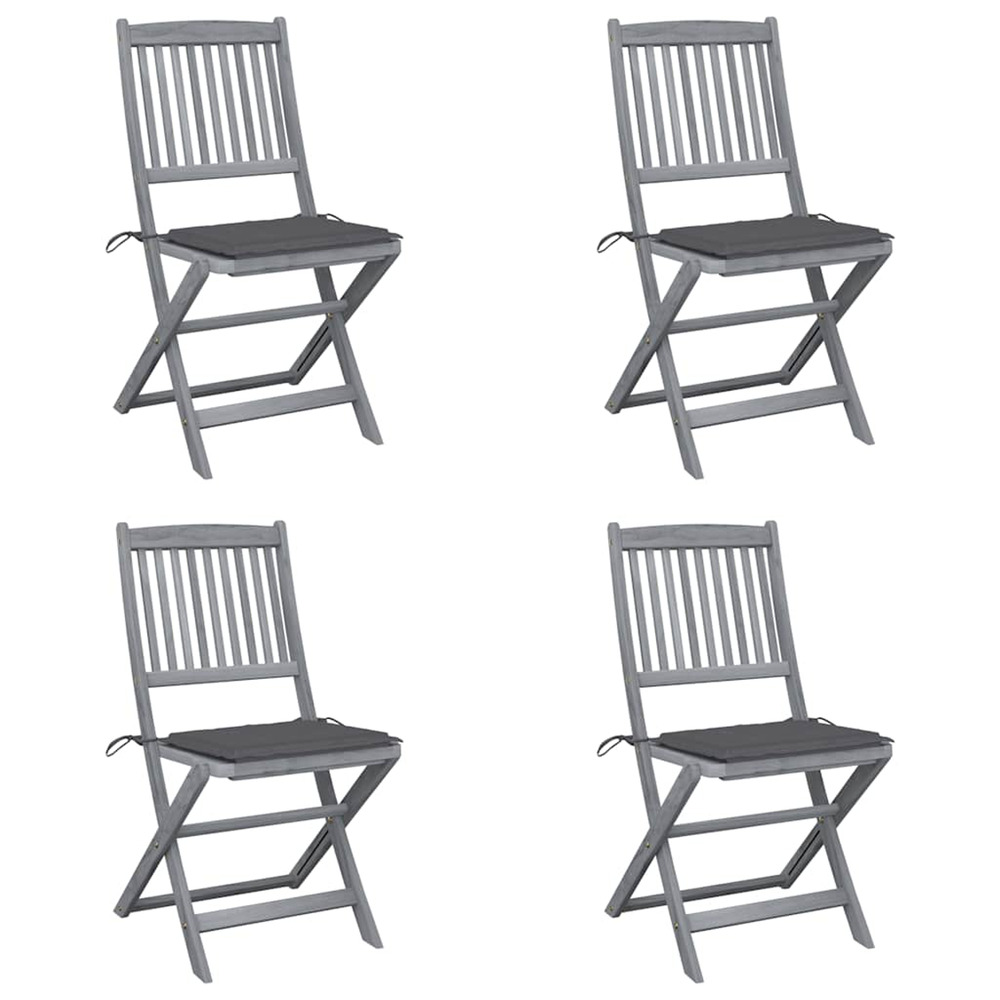 Chaises pliables d'extÃ©rieur 4 pcs