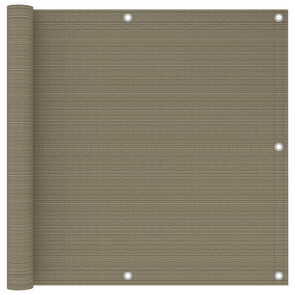 Écran de balcon taupe 90x300 cm pehd