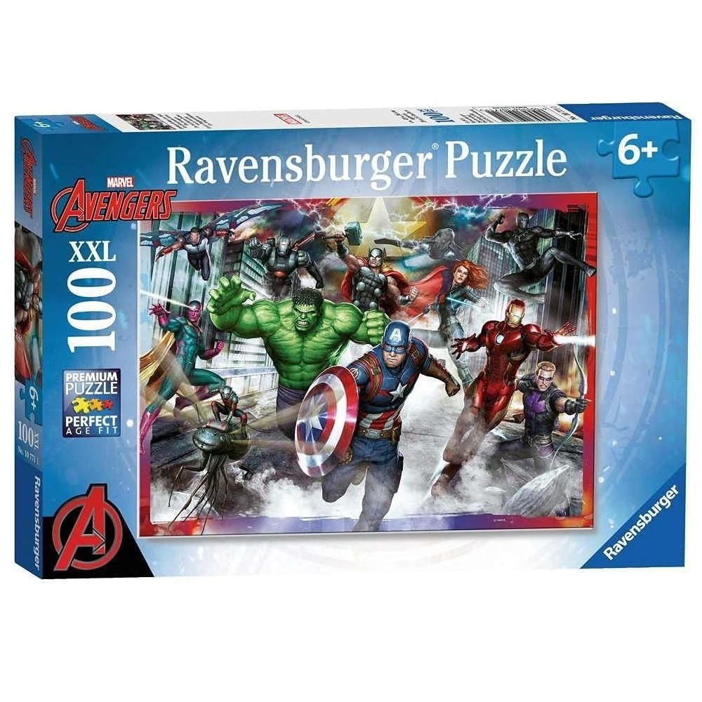 Puzzle grands héros marvel avengers 100 pcs xxl