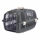 Ferplast caisse de transport chat, cage de transport pour chiens petits et chats jusqu'à 5 kg, porte transparente antichoc, fentes