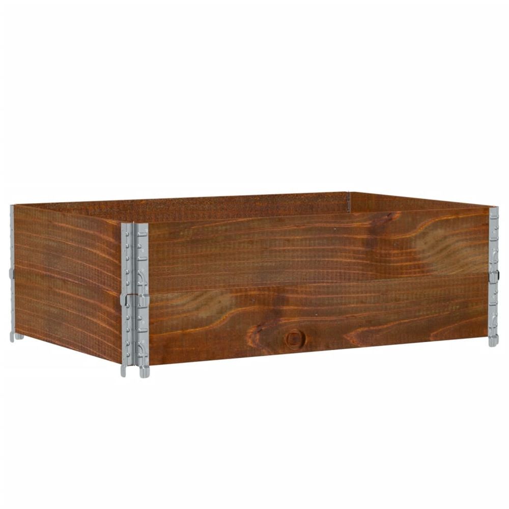 Jardinière d'extérieur marron 120x80 cm bois massif de pin