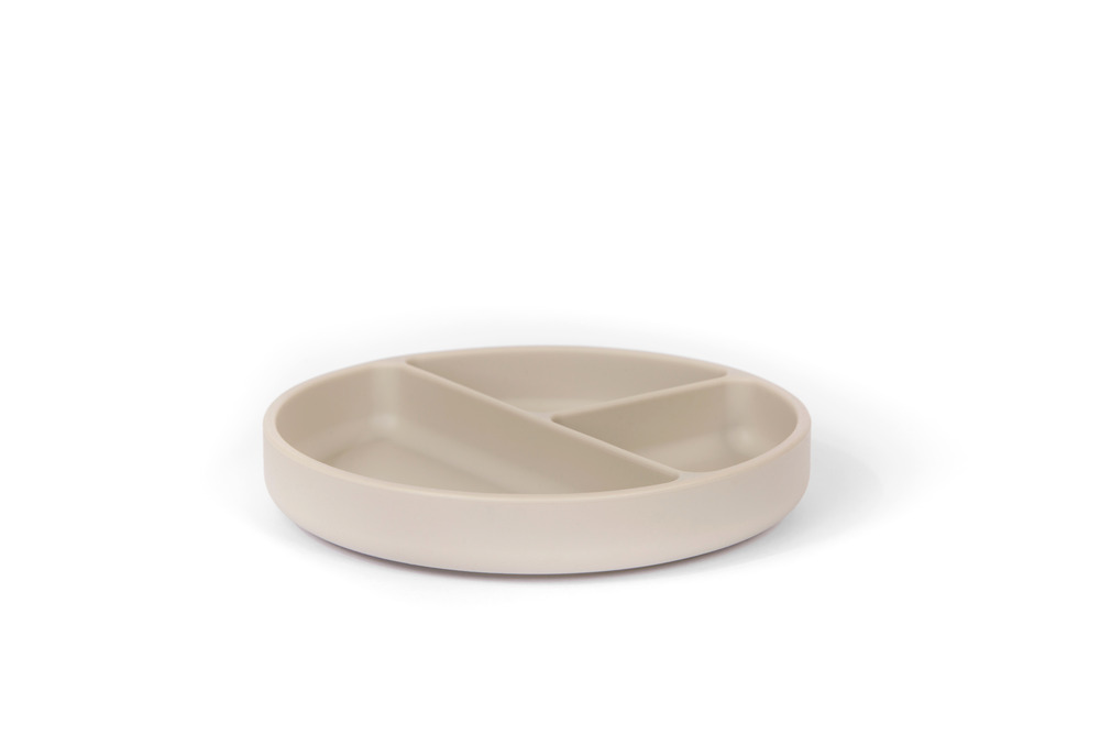 Static assiette compartimentée avec ventouse - lot de 4 - nat spirit