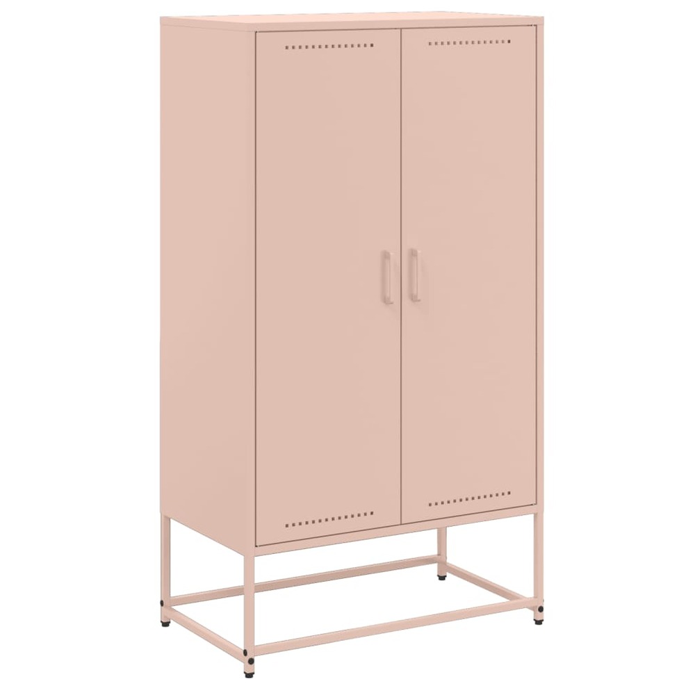 Buffet bahut commode armoire meuble de rangement organisateur cuisine salle de séjour salon haut 68,5 x 38,5 x 123,5 cm acier