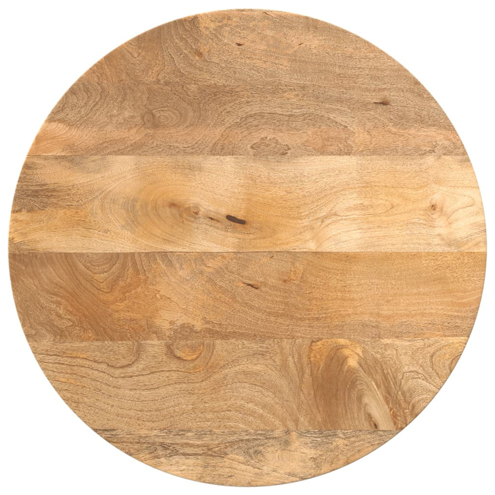 Dessus de table ø 60x3,8 cm rond bois de manguier massif