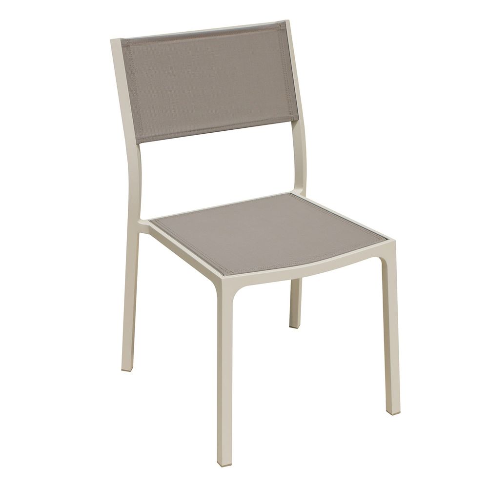CHAISE ALU IVOIRE LEDA-(783934)