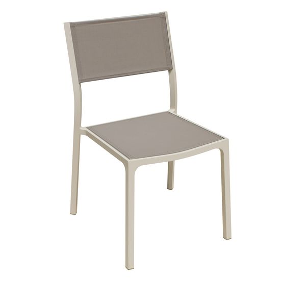 CHAISE ALU IVOIRE LEDA-(783934)