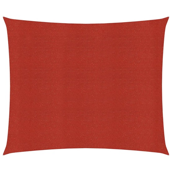 Voile d'ombrage 160 g/m² 2 x 2 m pehd rouge