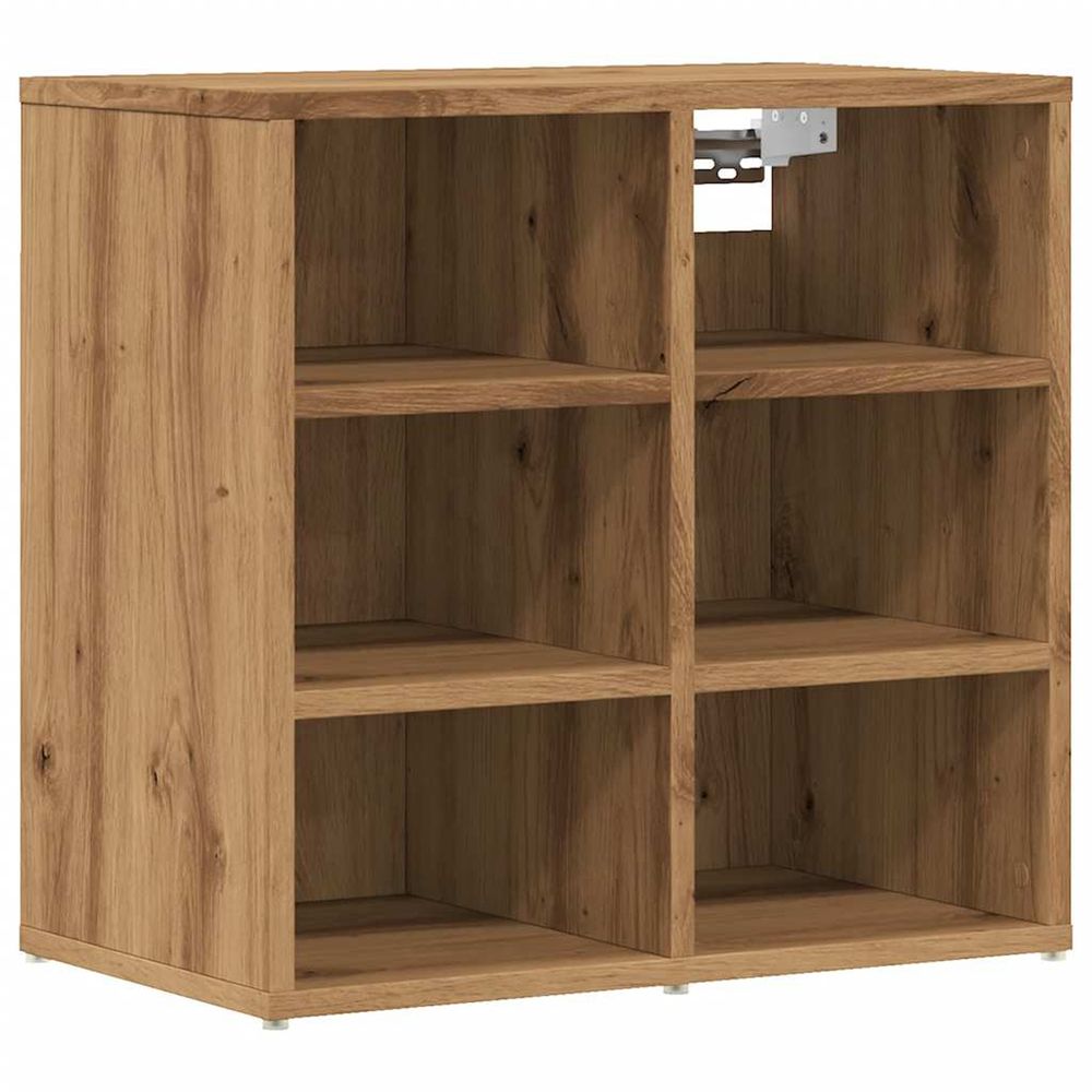 Armoire à chaussures chêne artisanal 52x30x50 cm