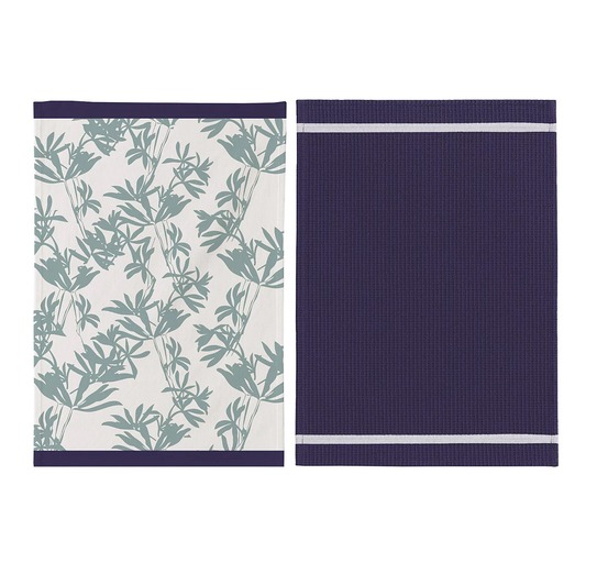 Lot de 2 torchons duo style