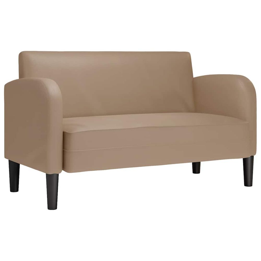 Canapé causeuse cappuccino 110 cm similicuir