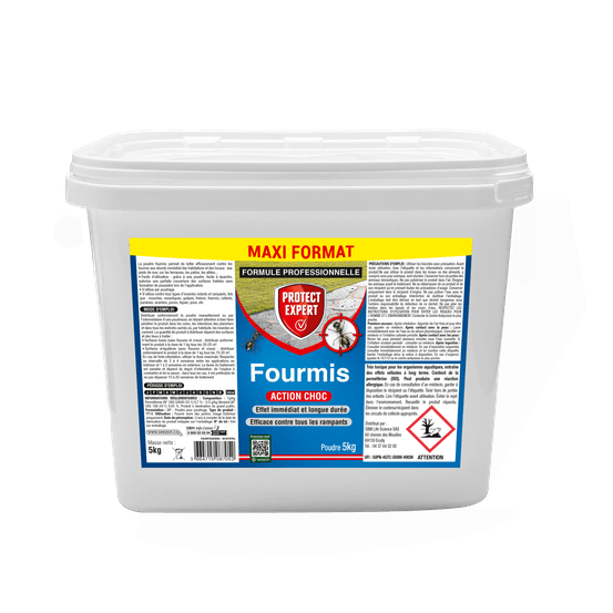 Protect expert anti fourmis - 5kg - abords de la maison - action choc & longue durée - efficace contre tous les insectes