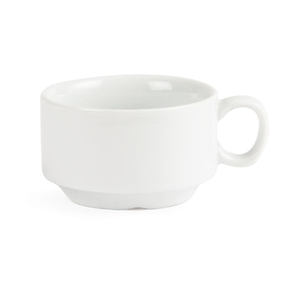 Tasse à expresso empilable blanche olympia - boite de 12