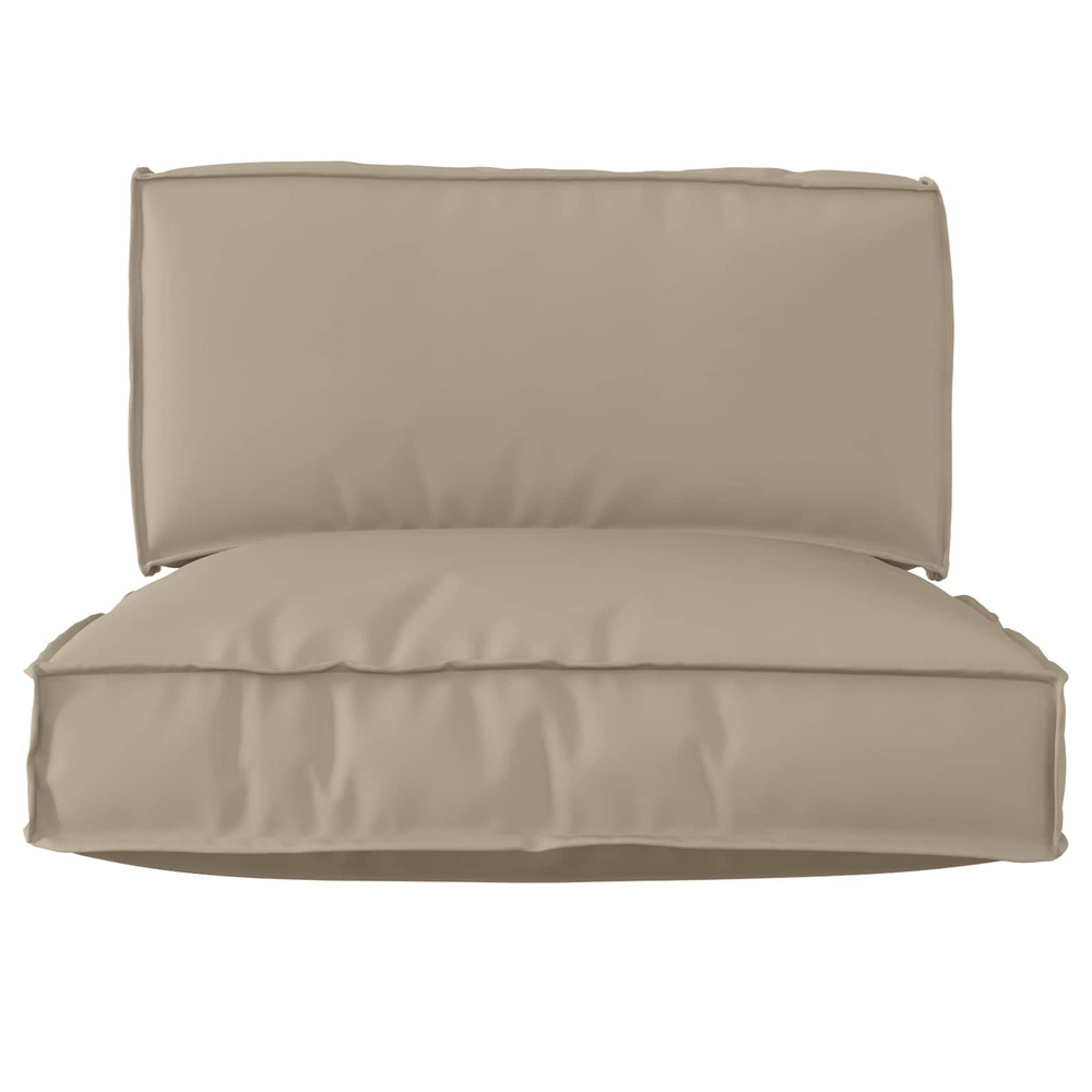 Set de coussins de palette 2 pcs taupe tissu oxford