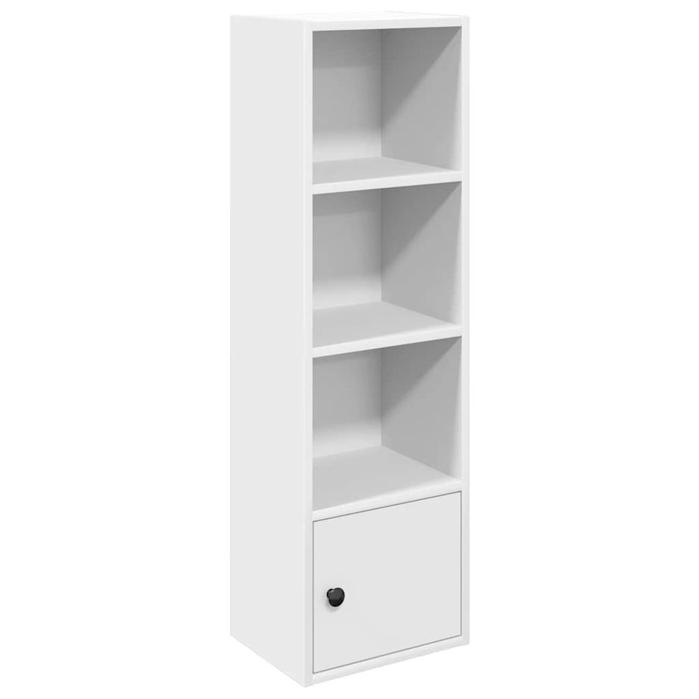 Bibliothèque blanc 31x24x102 cm bois d'ingénierie