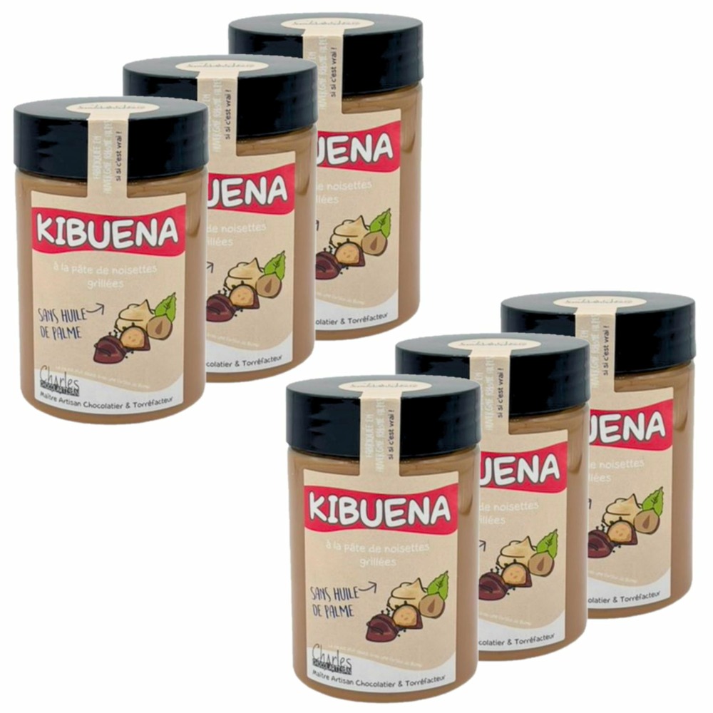 Pâte à tartiner à la crème de noisettes kibuena - charles chocolartisan