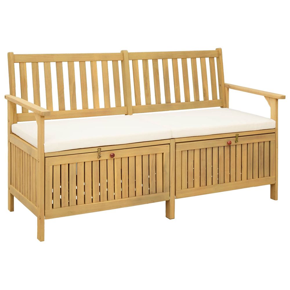 Banc de rangement 2 -seater 148 x 63 x 84 cm rectangulaire