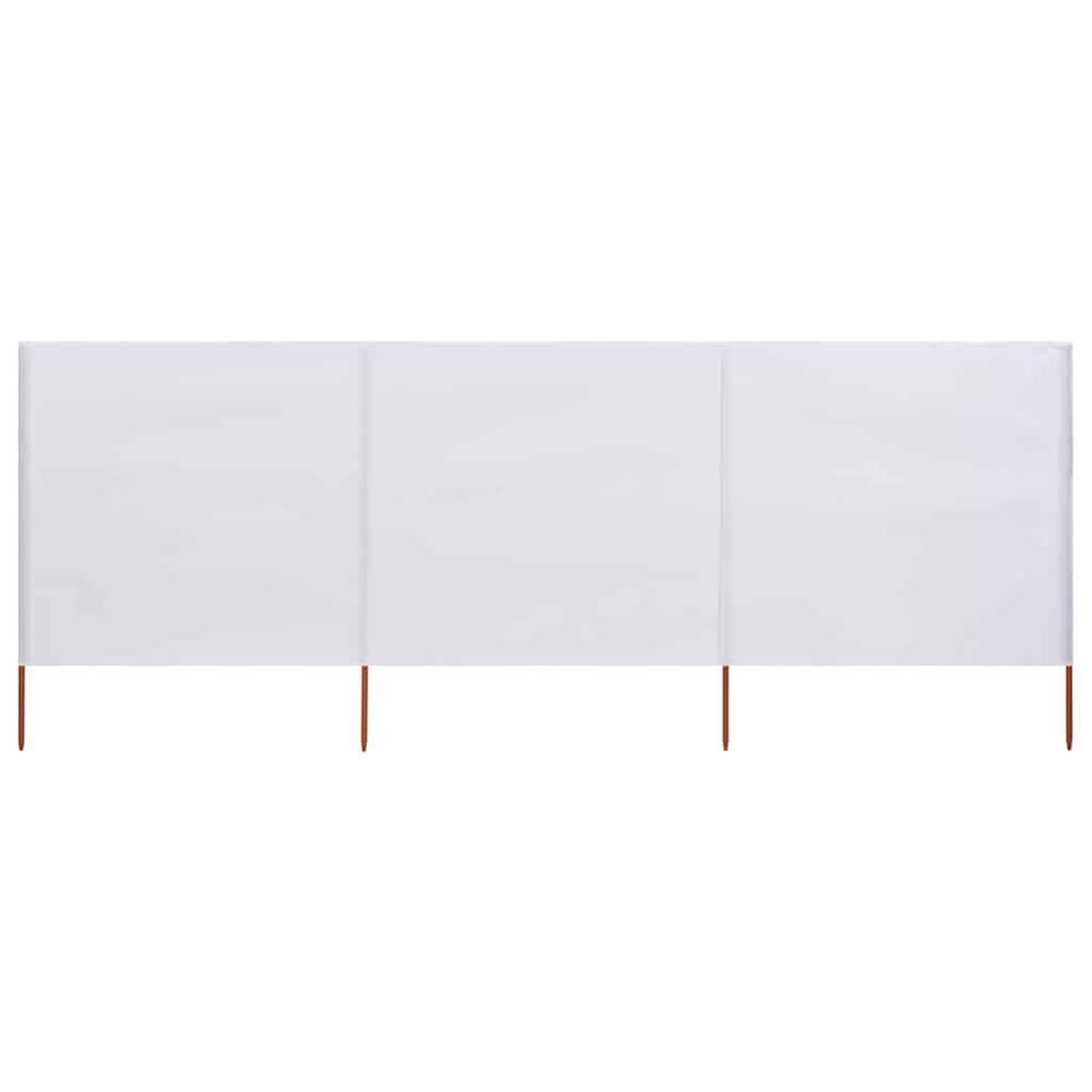 Brise vue 3 panneaux Tissu 400 x 80 cm