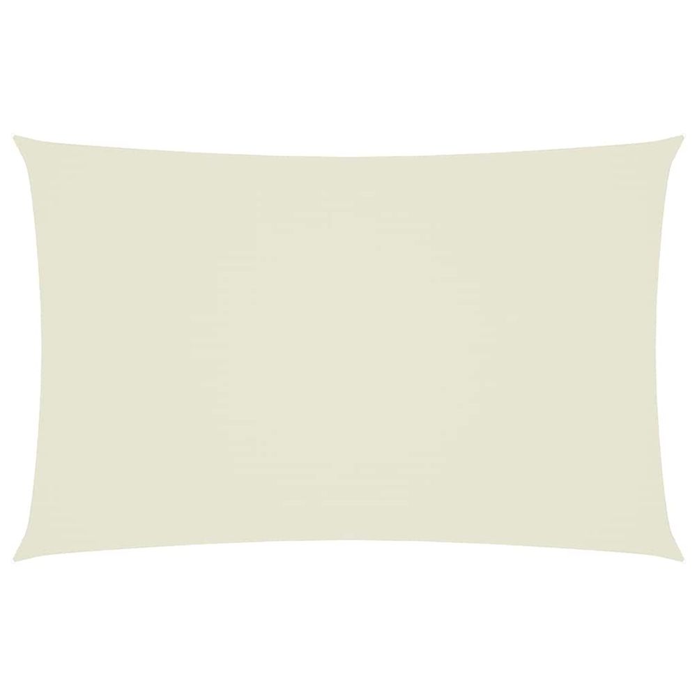 Voile de parasol tissu oxford rectangulaire 2,5x5 m crème