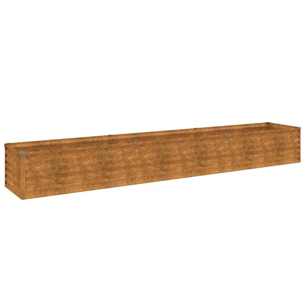 Jardinière surélevée 291 x 50 x 36 cm acier corten