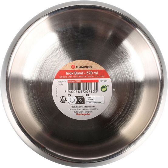 Gamelle ø 11 cm 370 ml muna rond pour la nourriture ou l'eau pour chien