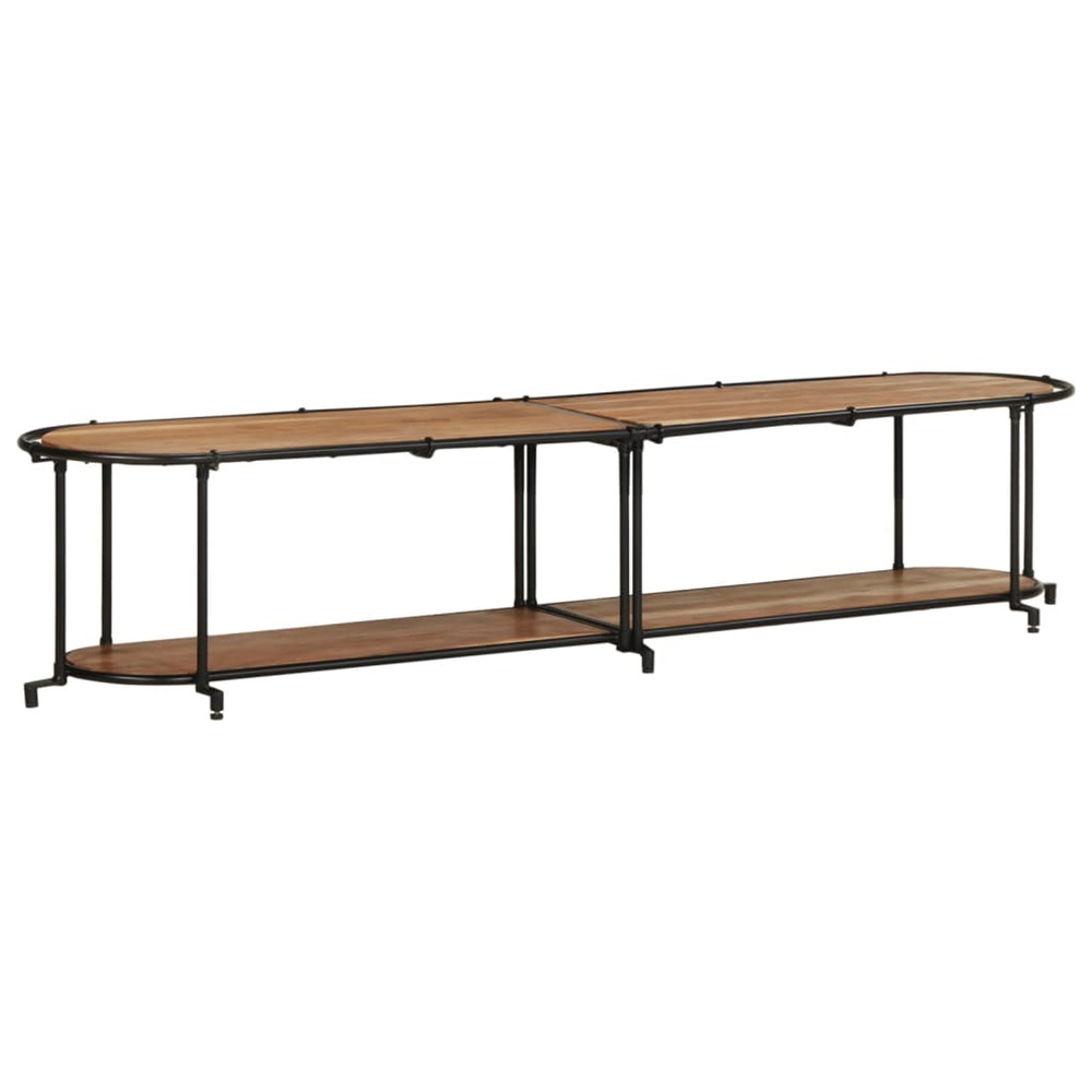 Meuble tv 200x42x40 cm bois d'acacia massif