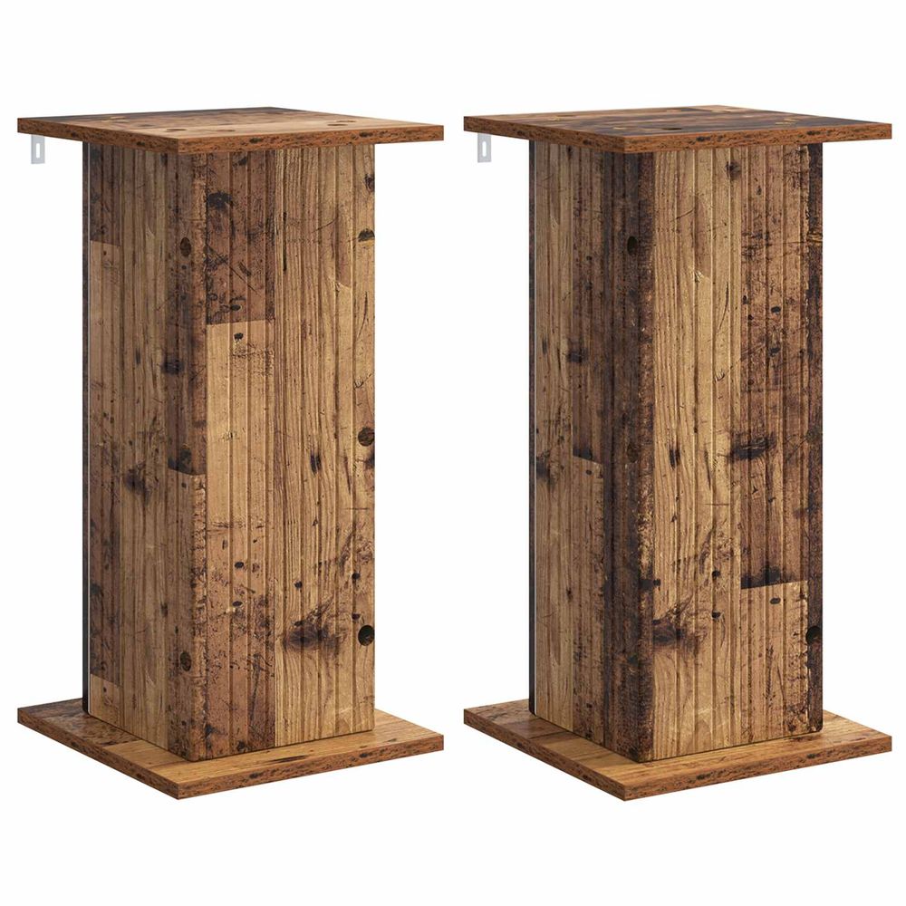 Support de plante 2 pc bois ancien 30,5 x 30 x 60,5 cm