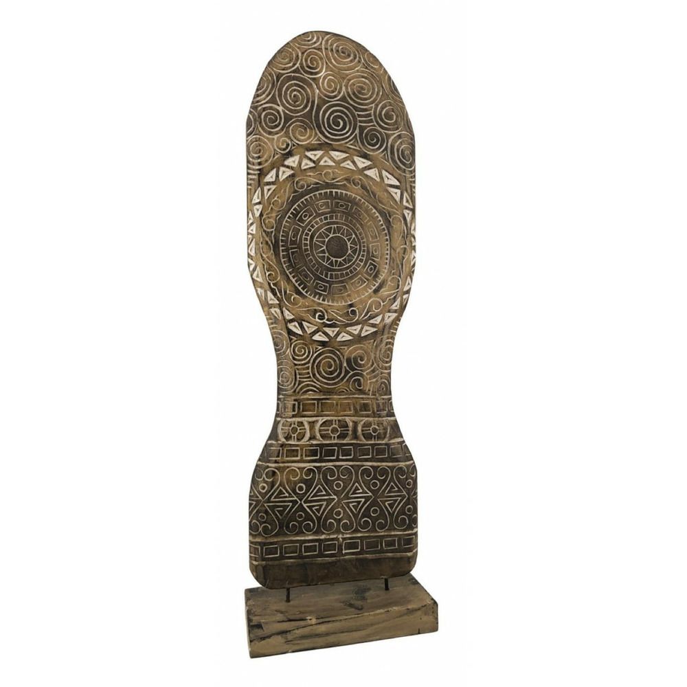Sculpture bois marron - décoration d'autrefois