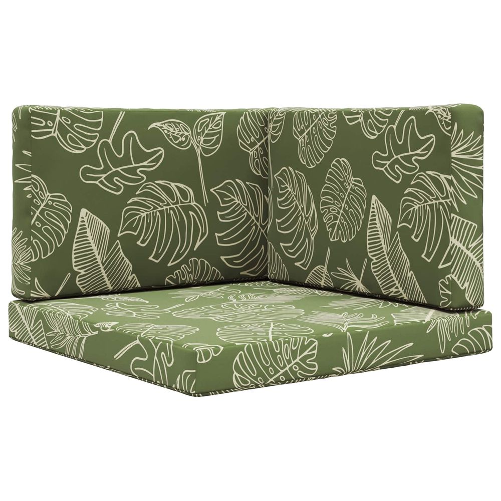 Coussin de canapé d'extérieur polyester modèle feuille