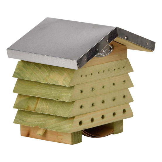 Refuge à abeilles en bois et zinc