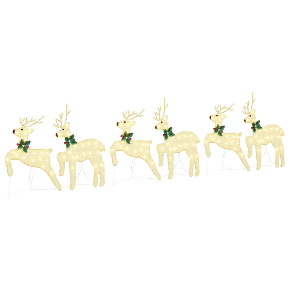 Rennes led 6 pcs doré tissu