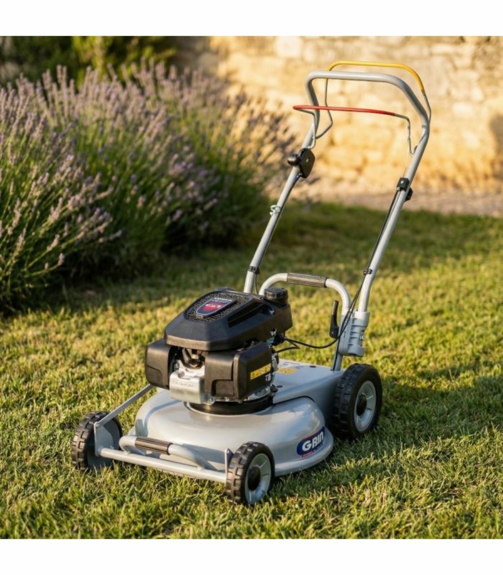 Tondeuse thermique mulching 53 cm, traction, moteur honda gcv170 166 cm³ - grin hm53a-honda