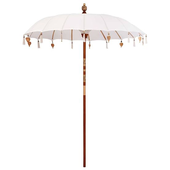 Parasol balinais crème 190 x 190 x 260 cm