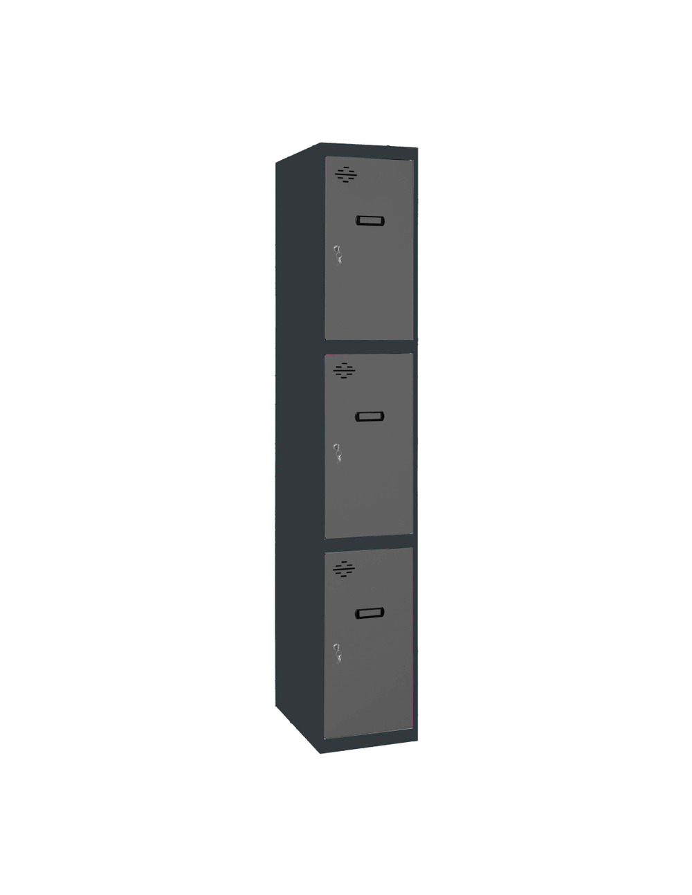 Casier-armoire simonlocker prof.dism.3 porte 1/3 400 in an/an antracite 1800x400x500 - simonrack