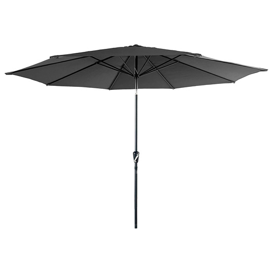Parasol droit hapuna rond 3,30m de diamètre gris