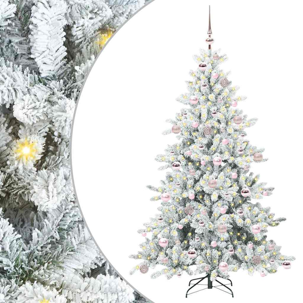 Sapin de noël artificiel à branches articulées blanc 180 cm pvc
