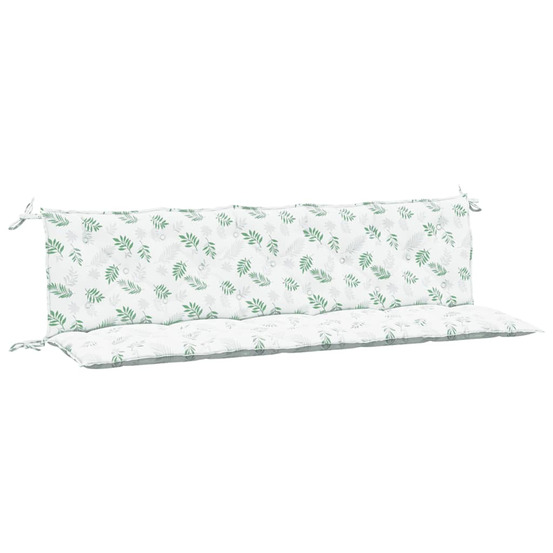 Coussins de banc jardin lot de 2 motif de feuilles tissu oxford