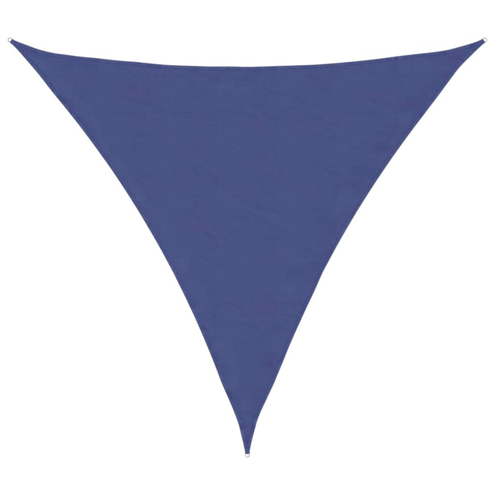 Voile de parasol tissu oxford triangulaire 5x5x5 m bleu