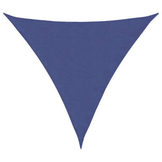 Voile de parasol tissu oxford triangulaire 5x5x5 m bleu