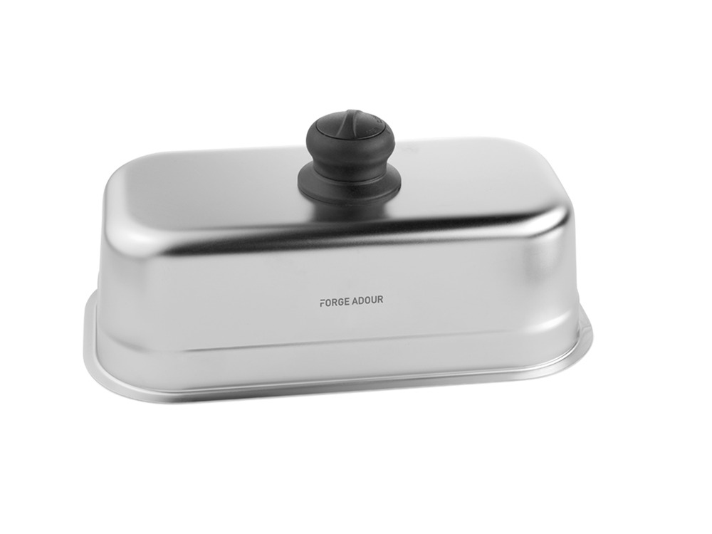 Cuiseur inox rectangulaire pour plancha