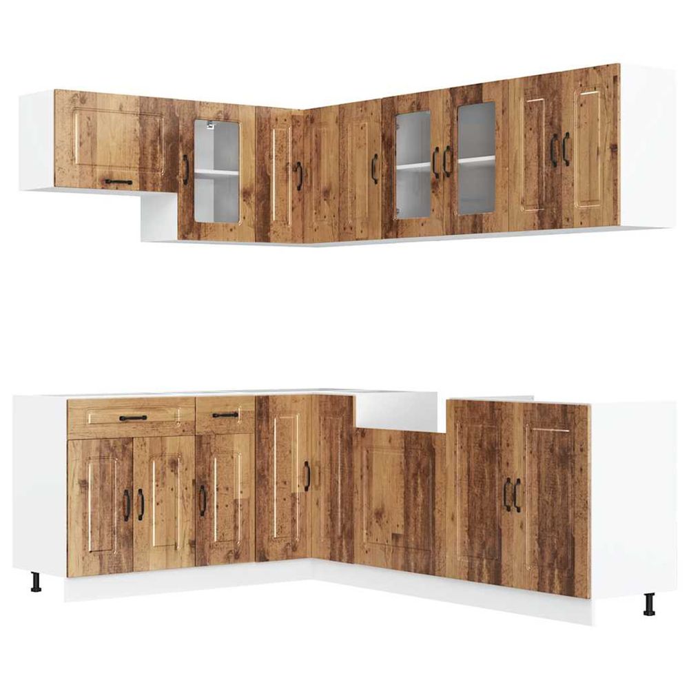 Ensemble d'armoires de cuisine 11 pcs kalmar bois d'ingénierie