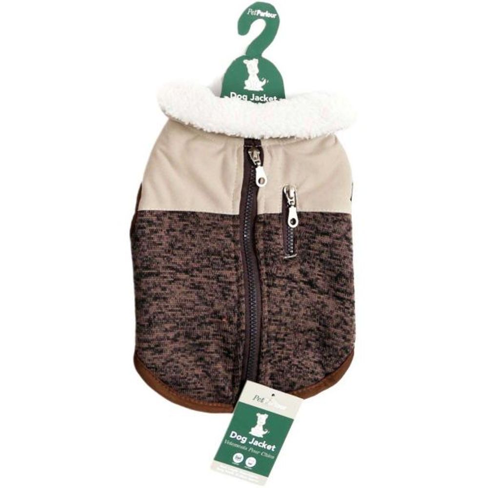 Manteau fourrure pour chien natural 25 cm crème