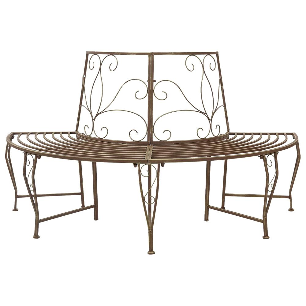 Banc d'arbre 4-nombre de places 160 x 80 x 89 cm acier