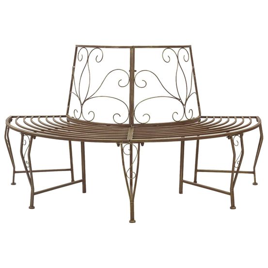 Banc d'arbre 4-nombre de places 160 x 80 x 89 cm acier