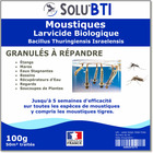 Solu'bti - moustiques - 100 gr de larvicide biologique