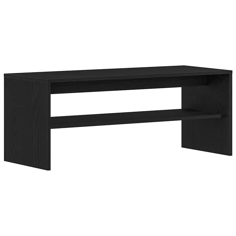Meuble tv chêne noir 100x40x40 cm bois d'ingénierie