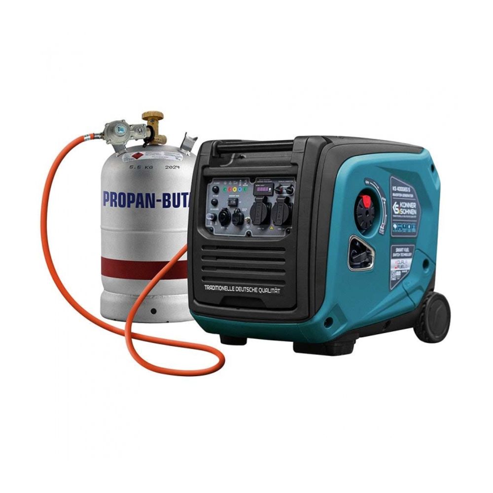 Groupe électrogène essence-gaz inverter 4kw, démarrage électrique - könner söhnen ks 4000ieg s