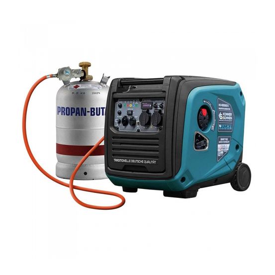 Groupe électrogène essence-gaz inverter 4kw, démarrage électrique - könner söhnen ks 4000ieg s