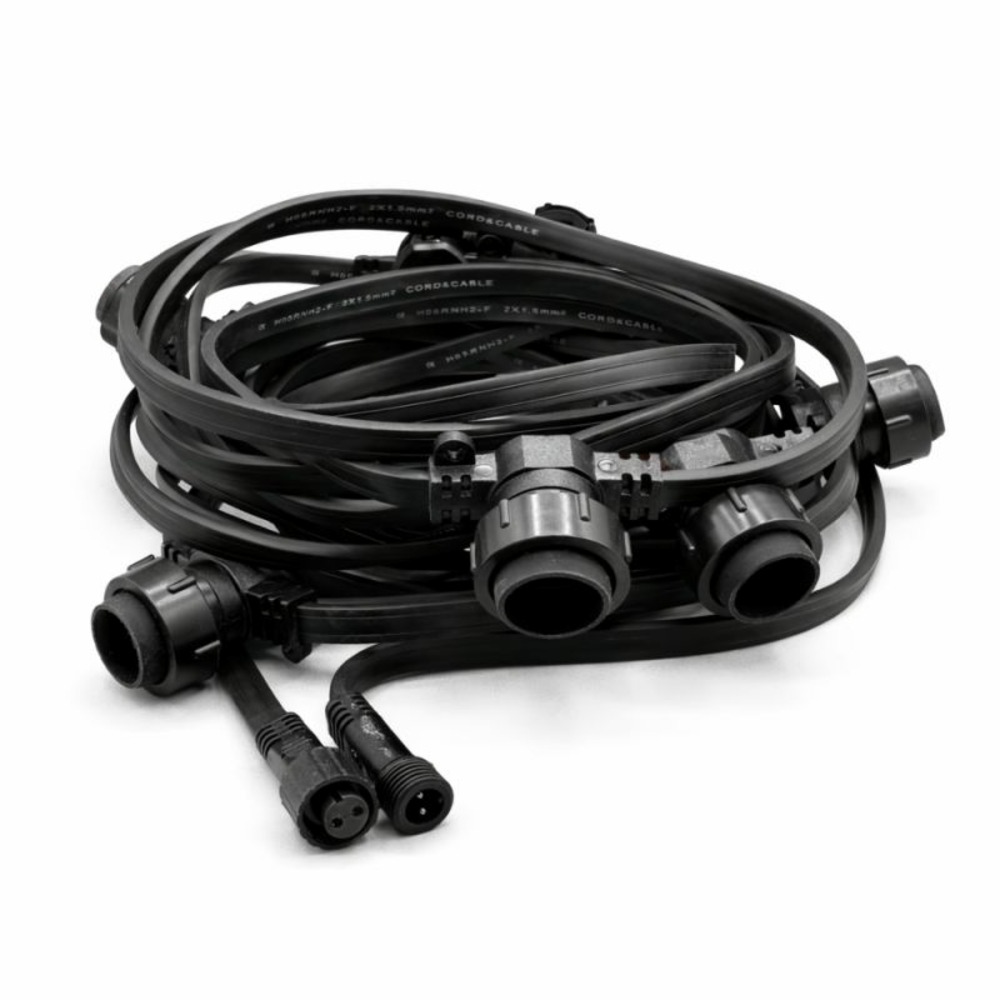 Guirlande guinguette 20 mètres 20 douilles riviera pro connect sans ampoules